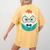 Cute Good Egg Teacher Halloween Costume Food Group Women's Comfort Colors T-Shirt Back Print Mustard