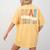 Deaf Dream Team Education Deaf Education Teacher Women's Comfort Colors T-Shirt Back Print Mustard