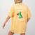 Dinosaur Thesaurus Grammar Joke Teacher Women's Comfort Colors T-Shirt Back Print Mustard