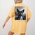 Dog Mom Dad Alien Selfie Boston Terrier UFO For Men Women Women's Comfort Colors T-Shirt Back Print Mustard
