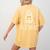 All Done Sign Language Ghost Speech Pathology Teacher Women's Comfort Colors T-Shirt Back Print Mustard