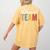 Dream Team Last Day Of School Back To School Teacher Kids Women's Comfort Colors T-Shirt Back Print Mustard Dream Team Last Day Of School Back To School Teacher Kids Women's Comfort Colors T-Shirt Back Print Mustard
