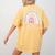 Early Headstart Cute Retro Rainbow Teachers Women's Comfort Colors T-Shirt Back Print Mustard