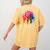 Earth Without Art Is Just Eh Painting Artist Pun Art Teacher Women's Comfort Colors T-Shirt Back Print Mustard
