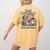 Easily Distracted By Cats & History Teacher Women Men Women's Comfort Colors T-Shirt Back Print Mustard Easily Distracted By Cats & History Teacher Women Men Women's Comfort Colors T-Shirt Back Print Mustard