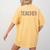 Ed Teacher Leopard Appreciation For Women For Work Women's Comfort Colors T-Shirt Back Print Mustard