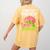 English Teachers Love Brains Zombie Teacher School Halloween Women's Comfort Colors T-Shirt Back Print Mustard