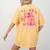 In My Esl Teacher Era Back To School ESL Teacher Groovy Women's Comfort Colors T-Shirt Back Print Mustard