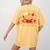 Fall In Love With Learning Pumpkin Thanksgiving Teacher Fall Women's Comfort Colors T-Shirt Back Print Mustard