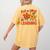Fall In Love With Learning Thanksgiving Teacher Student Kids Women's Comfort Colors T-Shirt Back Print Mustard