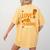 Fall In Love With Teaching 1st Grade Teacher Thanksgiving For Men Women Girls Kids Women's Comfort Colors T-Shirt Back Print Mustard