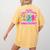 Are You Fall-O-Ween Directions Teacher Ghost Halloween Women's Comfort Colors T-Shirt Back Print Mustard