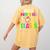 Feliz Primer Dia De Clases Kids Girl Teacher Spanish School Women's Comfort Colors T-Shirt Back Print Mustard