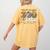Field Zoo Trip Teacher First Grade Crew Back To School Women's Comfort Colors T-Shirt Back Print Mustard