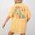 In My First Grade Era 1st Grade Teacher Back To School Women's Comfort Colors T-Shirt Back Print Mustard