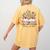 Floral Book a New Chapter Begins Retired Retirement Teacher Women's Comfort Colors T-Shirt Back Print Mustard