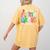 In My Fourth Grade Era 4th Grade Girl Teacher Back To School Women's Comfort Colors T-Shirt Back Print Mustard