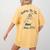 Fun 4th Of July Spilling The Tea Since 1773 History Teacher Women's Comfort Colors T-Shirt Back Print Mustard