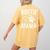Fun Bostie Mama Dog Lover Apparel Boston Terrier Mom Women's Comfort Colors T-Shirt Back Print Mustard