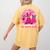 Ghost And Witch Boston Terrier Dog In October We Wear Pink Women's Comfort Colors T-Shirt Back Print Mustard