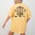 Granddaughter Nanas Girl Women's Comfort Colors T-Shirt Back Print Mustard