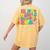 Groovy In My Middle School Era Back To School Teacher Women's Comfort Colors T-Shirt Back Print Mustard