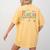 Groovy Play Is Learning Kindergarten Teacher Appreciation Women's Comfort Colors T-Shirt Back Print Mustard