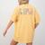 Groovy School Counselor Back To School Teacher Counseling Women's Comfort Colors T-Shirt Back Print Mustard