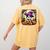 Halloween Boston Terrier Dog Breed With Jack O' Lantern Art Women's Comfort Colors T-Shirt Back Print Mustard