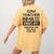 Halloween Gym Teacher Prisoner Costume Women's Comfort Colors T-Shirt Back Print Mustard