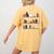 Halloween Library Ghost Books Teacher Spooky Trick Or Teach Women's Comfort Colors T-Shirt Back Print Mustard