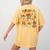 Halloween PE Teacher Costume Ghost Physical Education Women's Comfort Colors T-Shirt Back Print Mustard