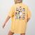 Halloween PE Teacher Ghost Playing Sports Physical Education Women's Comfort Colors T-Shirt Back Print Mustard