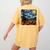 Halloween Pumpkin Starry Night Van Gogh Art Teacher Women's Comfort Colors T-Shirt Back Print Mustard