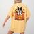 Halloween Retro Boston Terrier Women's Comfort Colors T-Shirt Back Print Mustard