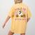 Halloween Teacher You Can't Scare Me I Teach Fifth Grade Women's Comfort Colors T-Shirt Back Print Mustard