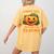 Halloween Teacher Librarian Pumpkin Reading Books Men Women Kids Women's Comfort Colors T-Shirt Back Print Mustard