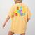 Happy 100th Day Of School 100 Days Brighter Girls Teacher Women's Comfort Colors T-Shirt Back Print Mustard Happy 100th Day Of School 100 Days Brighter Girls Teacher Women's Comfort Colors T-Shirt Back Print Mustard