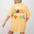 Happy 100th Day Of School Teachers 100 Days Of School Kids Women's Comfort Colors T-Shirt Back Print Mustard Happy 100th Day Of School Teachers 100 Days Of School Kids Women's Comfort Colors T-Shirt Back Print Mustard