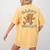 Happy Fri Yay Retro French Fries Friday Lovers Fun Teacher Women's Comfort Colors T-Shirt Back Print Mustard