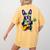 Hawaiian Boston Terrier & Pineapple Ukulele Summer Vacation Women's Comfort Colors T-Shirt Back Print Mustard
