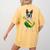 Hawaiian Boston Terrier Dog Pineapple Ukulele Summer For Men Women Girls Kids Women's Comfort Colors T-Shirt Back Print Mustard