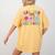 Helping Little Minds Grow Teacher Life Back To School Women's Comfort Colors T-Shirt Back Print Mustard