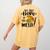 I'm Just Here To Get Messy Art Teacher Artist Painting Women's Comfort Colors T-Shirt Back Print Mustard
