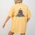 I'm Ok Read Book Reading Nerd Librarian Teacher School Women's Comfort Colors T-Shirt Back Print Mustard