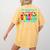 THE INFLUENCE OF A GREAT TEACHER IS NEVER ERASED Teaching For Men Women Girls Kids Women's Comfort Colors T-Shirt Back Print Mustard