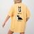 Inhale Exhale Yoga Boston Terrier Tshirt Women's Comfort Colors T-Shirt Back Print Mustard