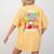 Instructional Assistant Loves Her Kids Teacher Assistant Women's Comfort Colors T-Shirt Back Print Mustard