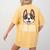 Just a Girl Who Loves Boston Terriers Women's Comfort Colors T-Shirt Back Print Mustard
