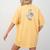 Just A Silly Goose Teaching Math Teacher Back To School Women's Comfort Colors T-Shirt Back Print Mustard